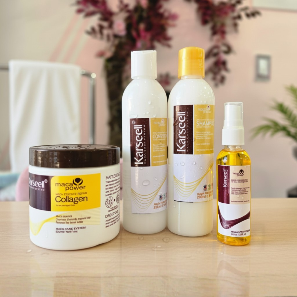 Kit Karseell 4 en 1 – Alisado, Hidratación y Brillo Profesional