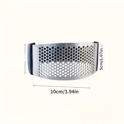 Triturador de Ajo Ergonómico de Acero Inoxidable