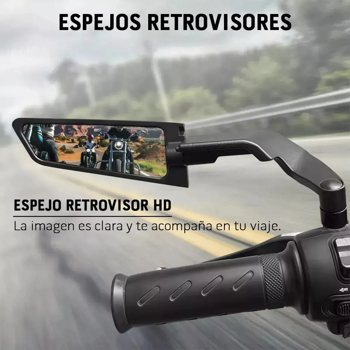 Espejos Alerón para Moto con Direccionales LED – Universales 🚀