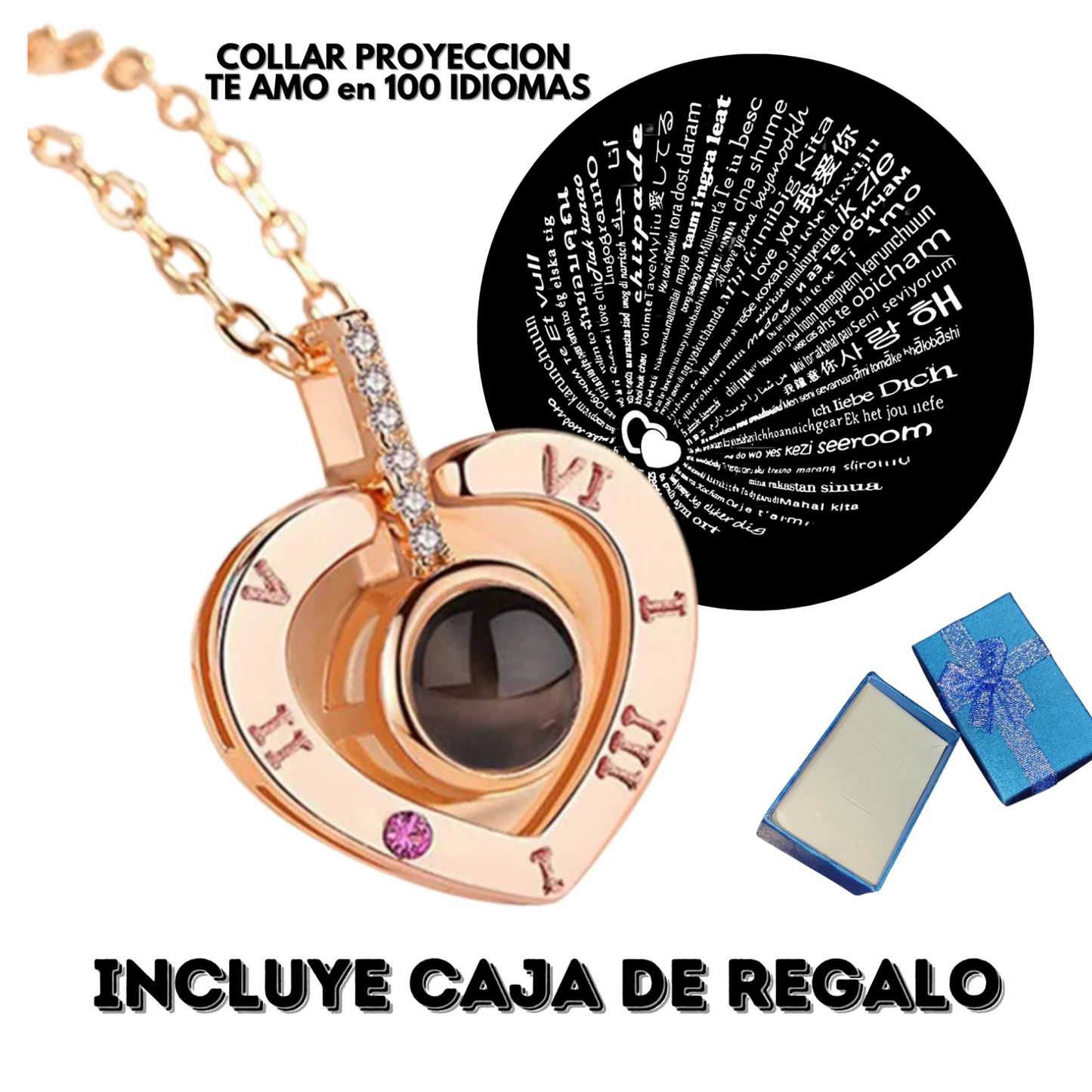 Collar, Te amo en 100 idiomas