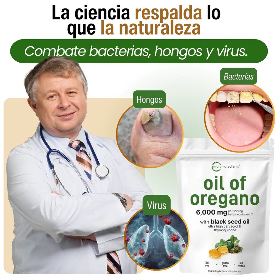 Aceite de Orégano + Semilla Negra | Apoyo Inmune y Antioxidante
