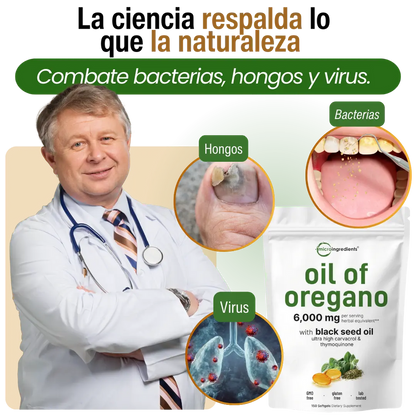 Aceite de Orégano + Semilla Negra | Apoyo Inmune y Antioxidante
