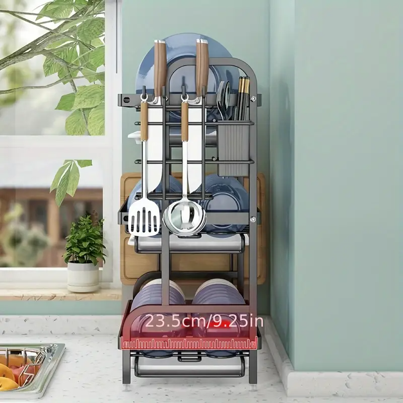 Escurridor de platos de 3 niveles